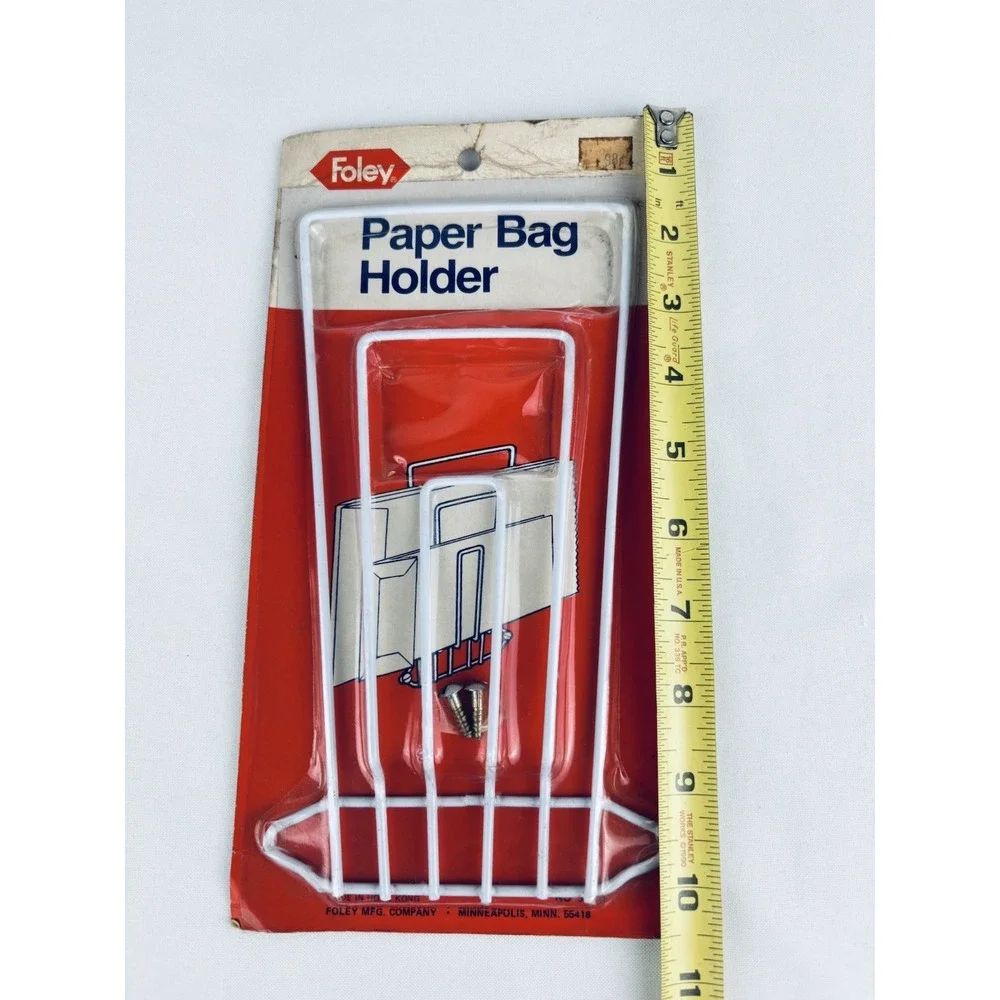 Vintage Foley Paper Bag Holder NOS - Made In Hong Kong